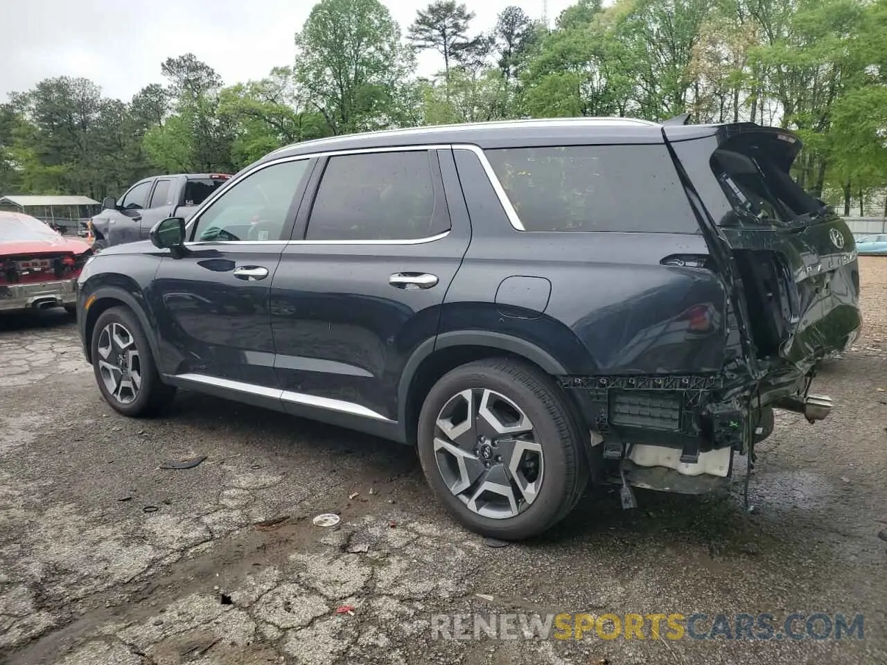 2 Photograph of a damaged car KM8R44GE5SU814334 HYUNDAI PALISADE 2025