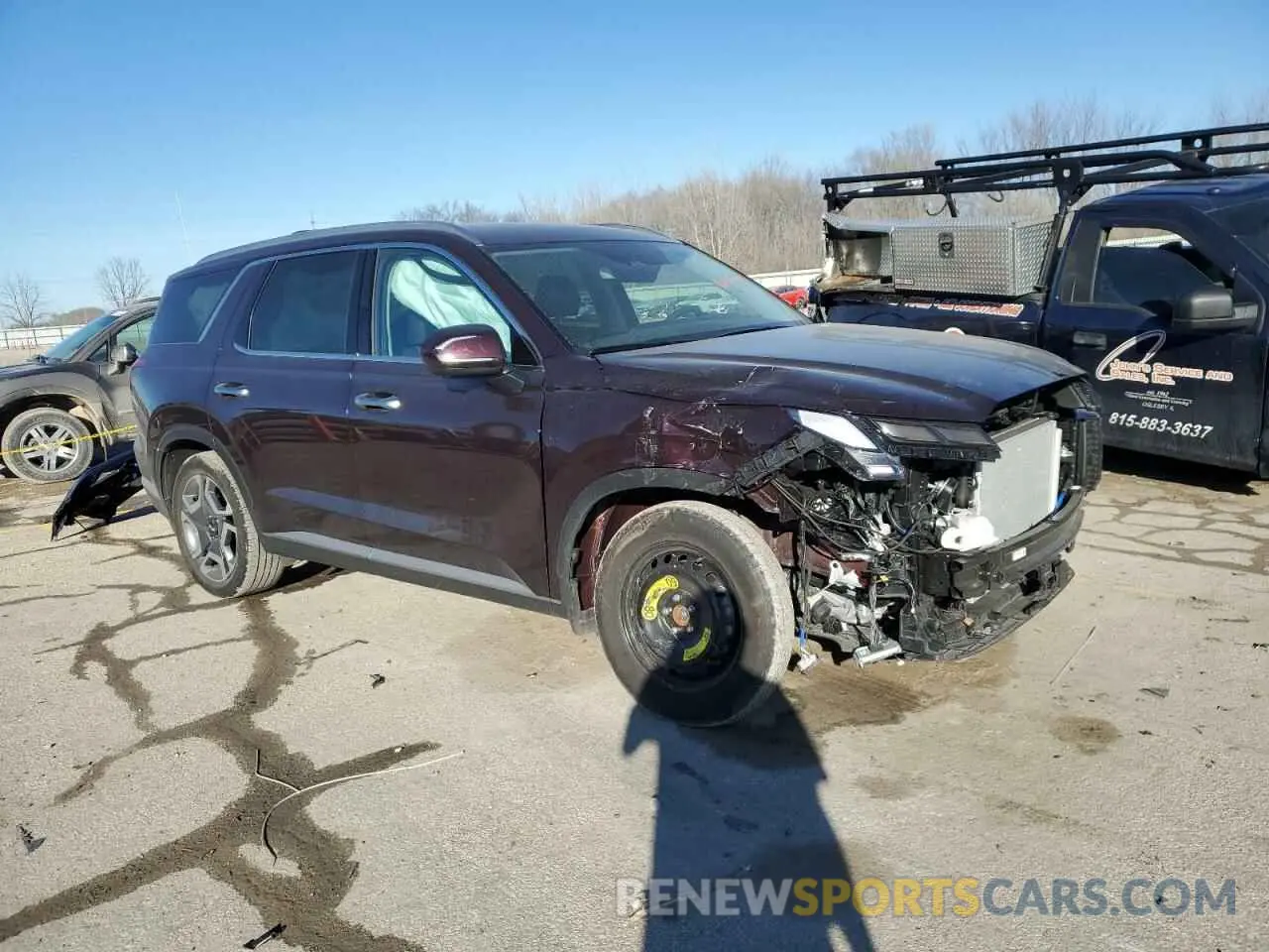 4 Photograph of a damaged car KM8R4DGE0SU818646 HYUNDAI PALISADE 2025