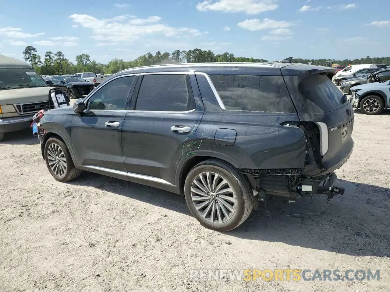 2 Photograph of a damaged car KM8R74GE7SU872274 HYUNDAI PALISADE 2025
