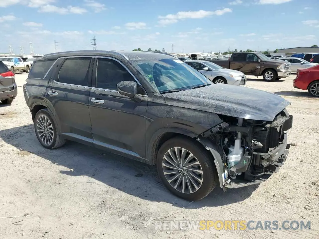 4 Photograph of a damaged car KM8R74GE7SU872274 HYUNDAI PALISADE 2025