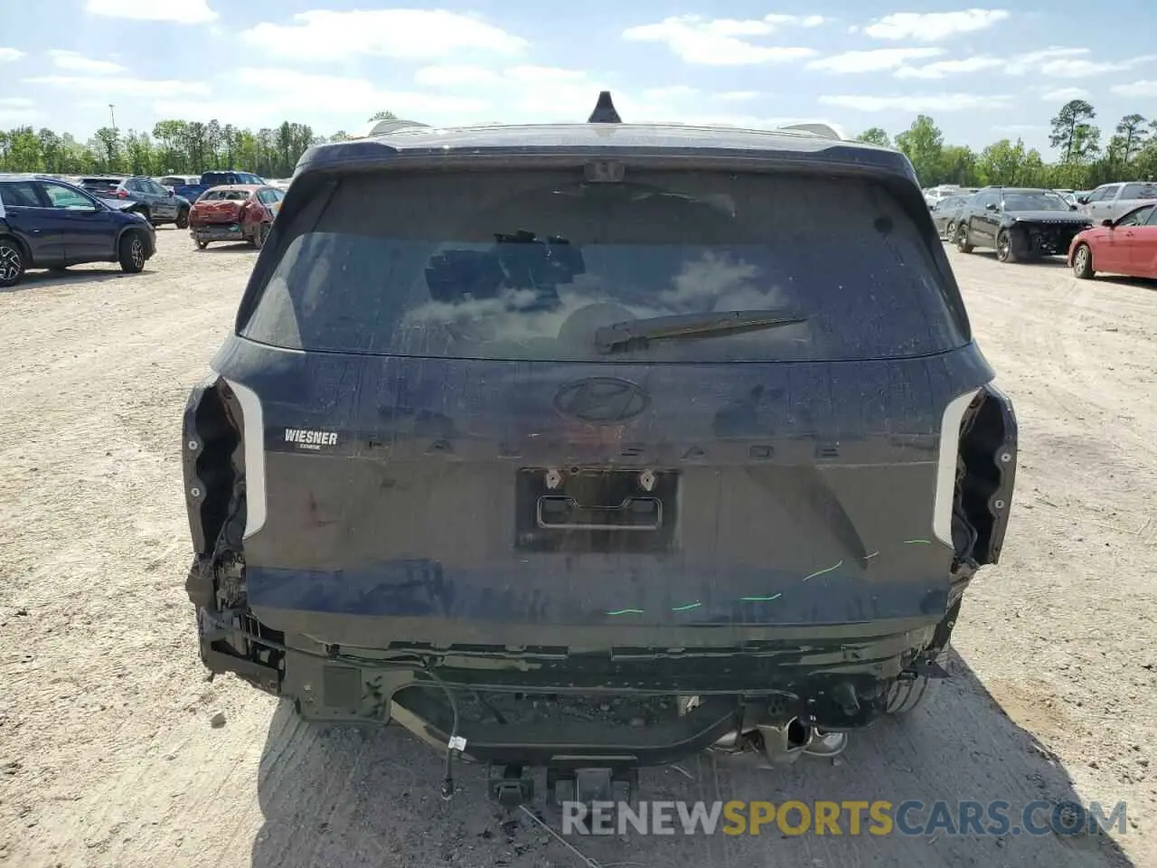 6 Photograph of a damaged car KM8R74GE7SU872274 HYUNDAI PALISADE 2025