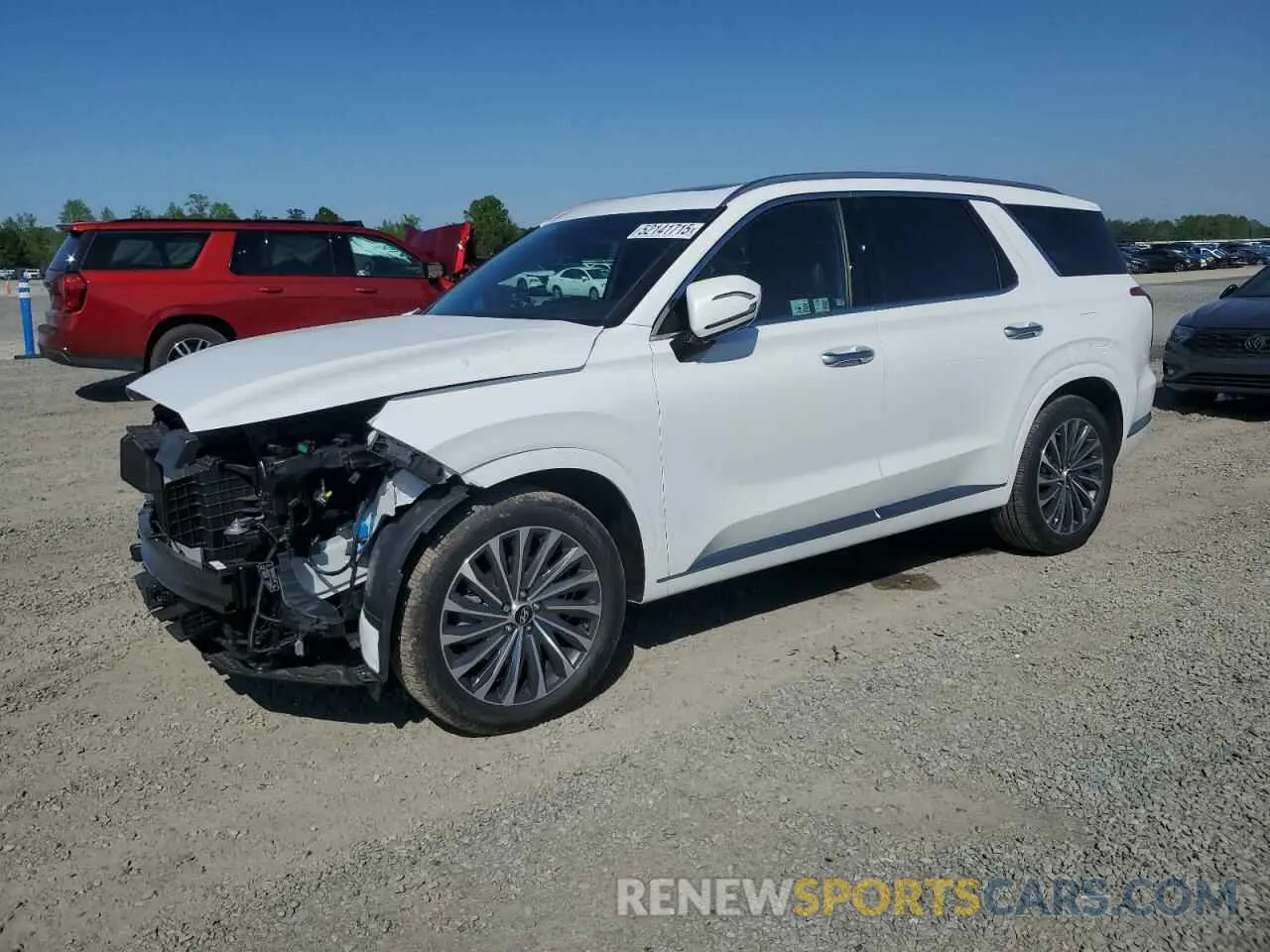 1 Photograph of a damaged car KM8R74GEXSU867294 HYUNDAI PALISADE 2025