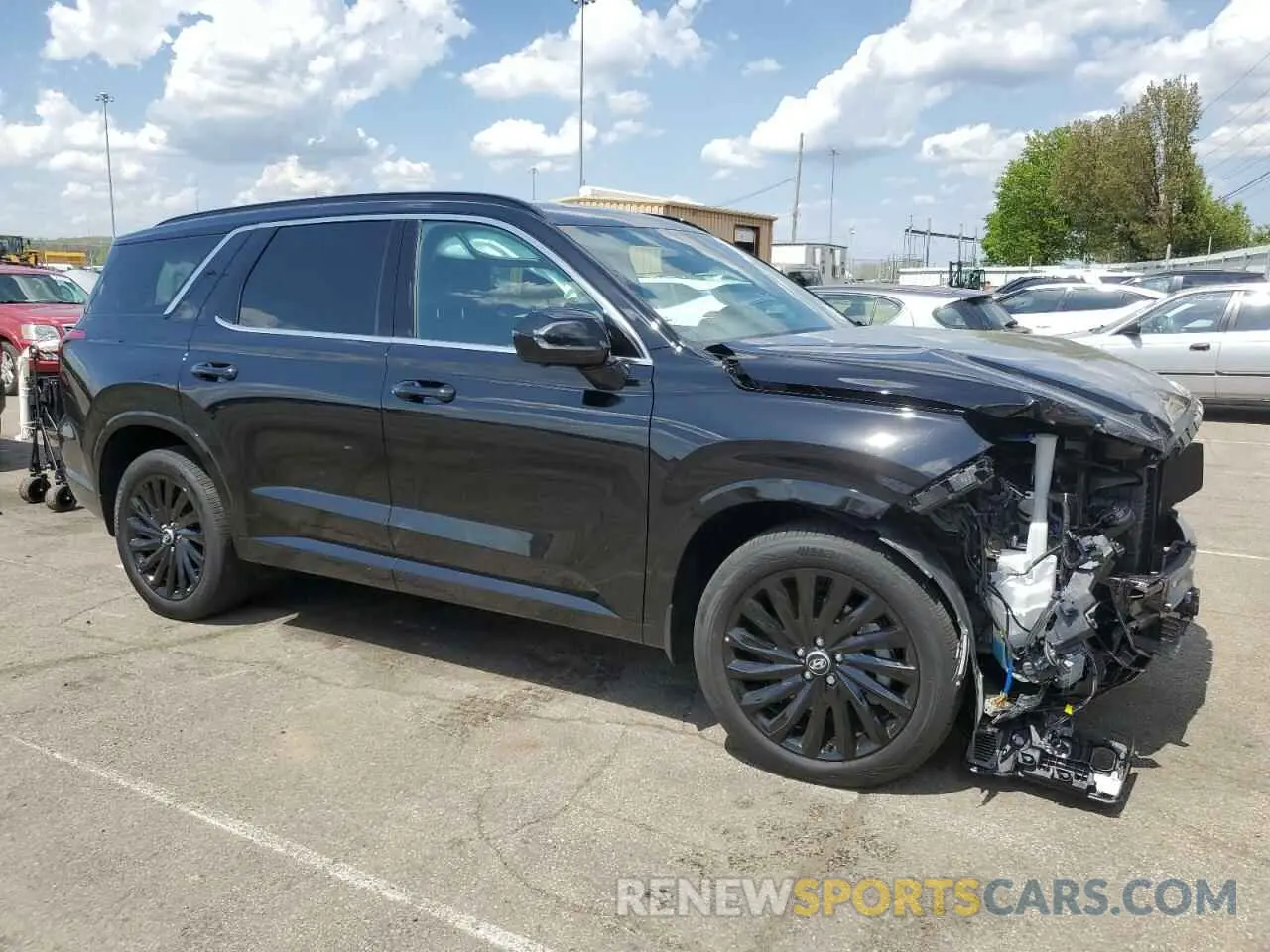 4 Photograph of a damaged car KM8R7DGE4SU873463 HYUNDAI PALISADE 2025