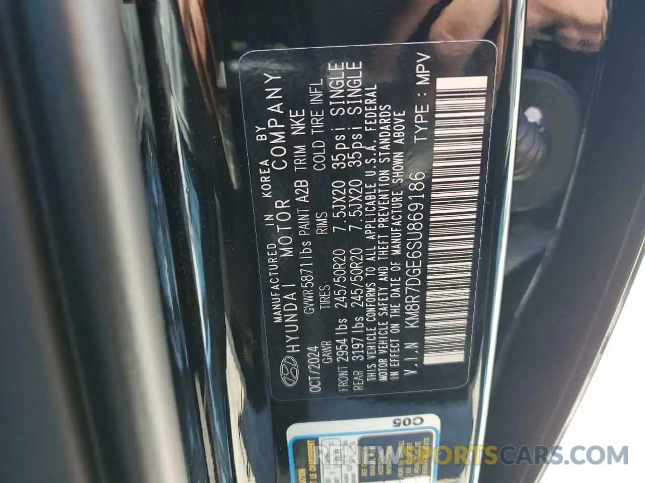 13 Photograph of a damaged car KM8R7DGE6SU869186 HYUNDAI PALISADE 2025