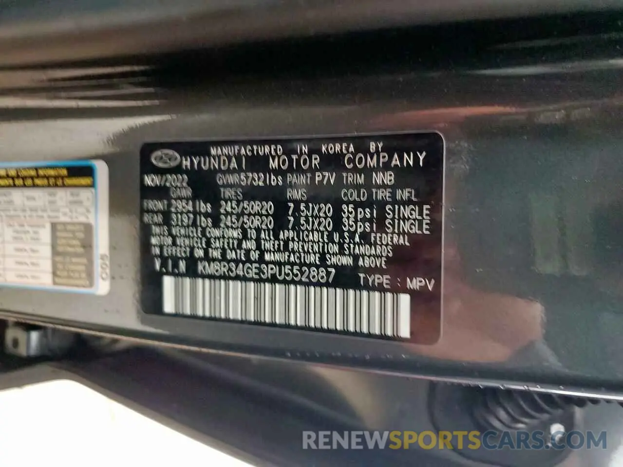 13 Photograph of a damaged car KM8R34GE3PU552887 HYUNDAI PALISADE X 2023