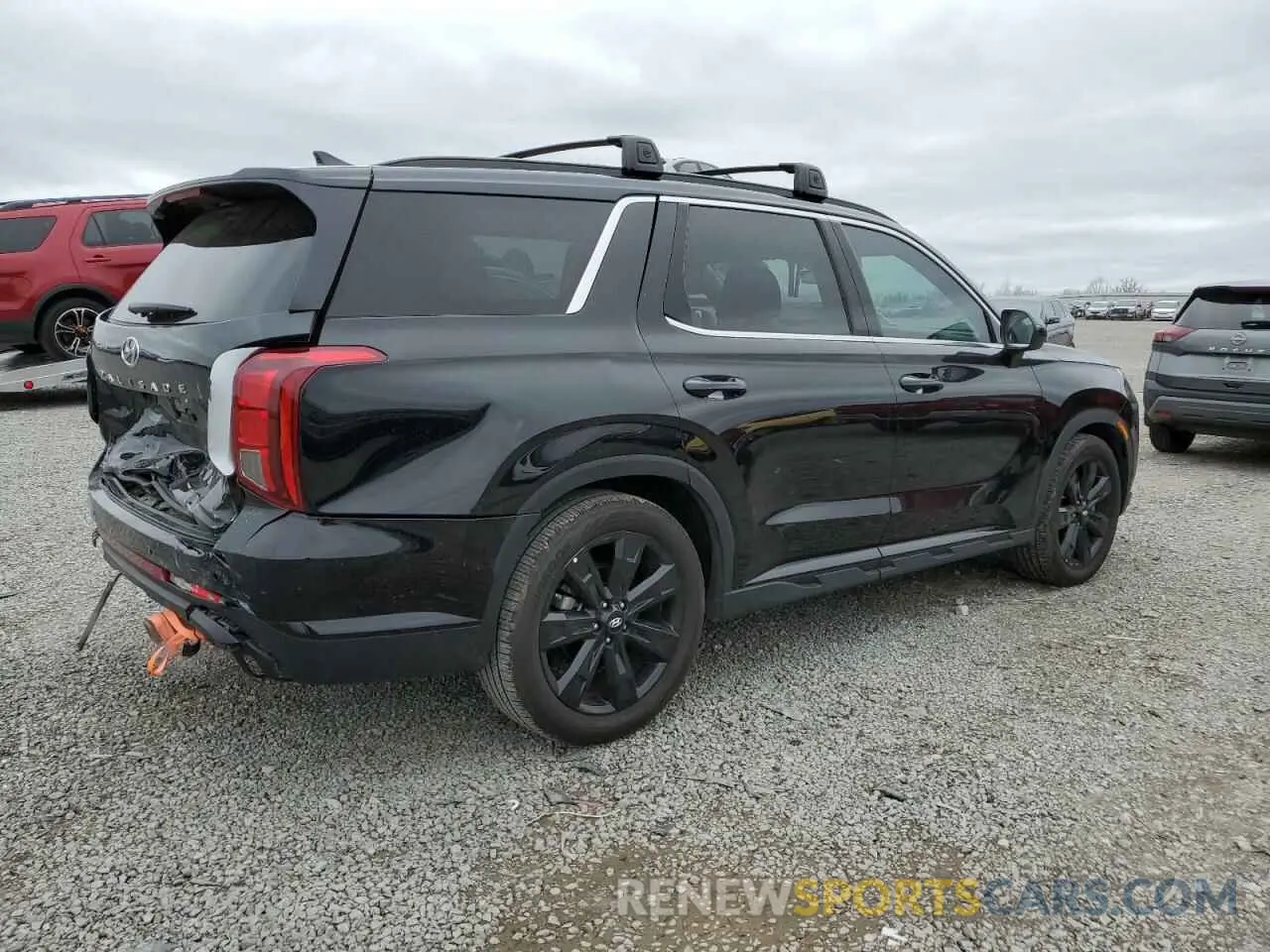 3 Photograph of a damaged car KM8R34GE5RU791604 HYUNDAI PALISADE X 2024