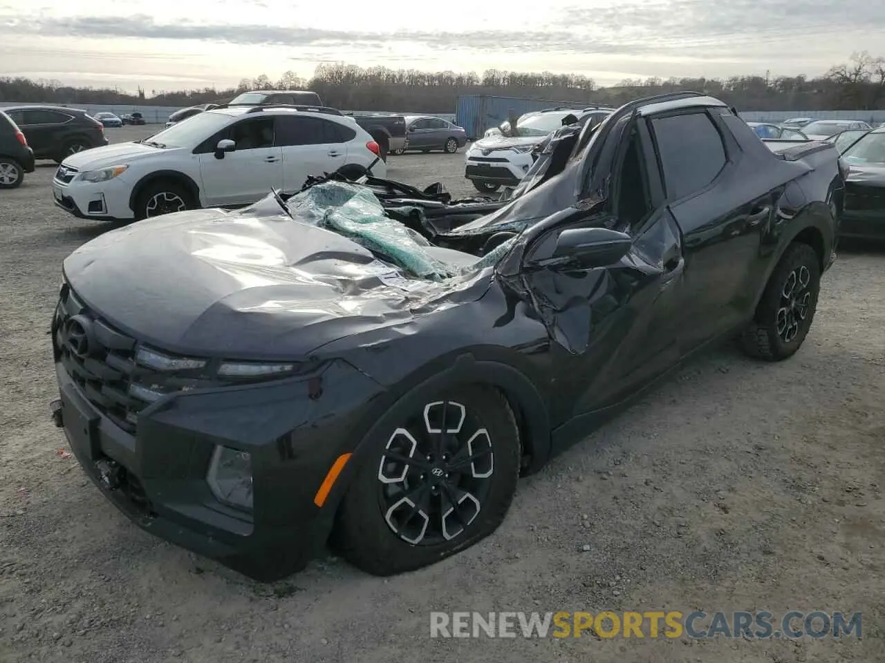 1 Photograph of a damaged car 5NTJDDAF0NH016018 HYUNDAI SANTA CRUZ 2022