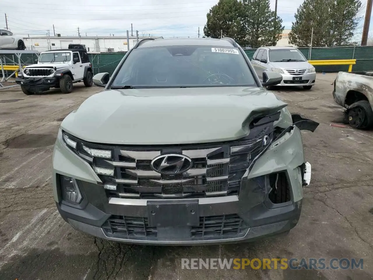 5 Photograph of a damaged car 5NTJEDAF6NH022905 HYUNDAI SANTA CRUZ 2022