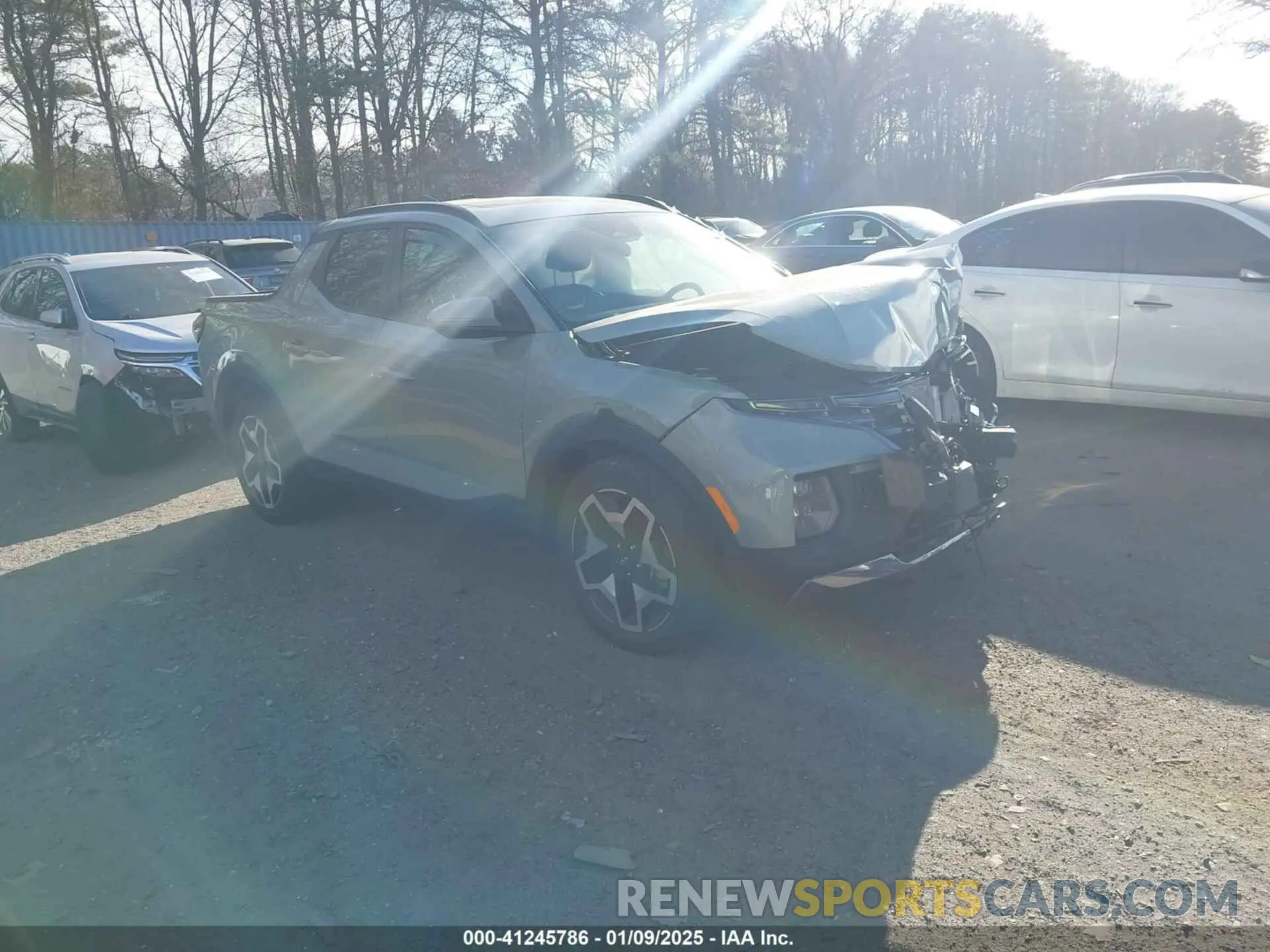 1 Photograph of a damaged car 5NTJEDAF6NH035945 HYUNDAI SANTA CRUZ 2022