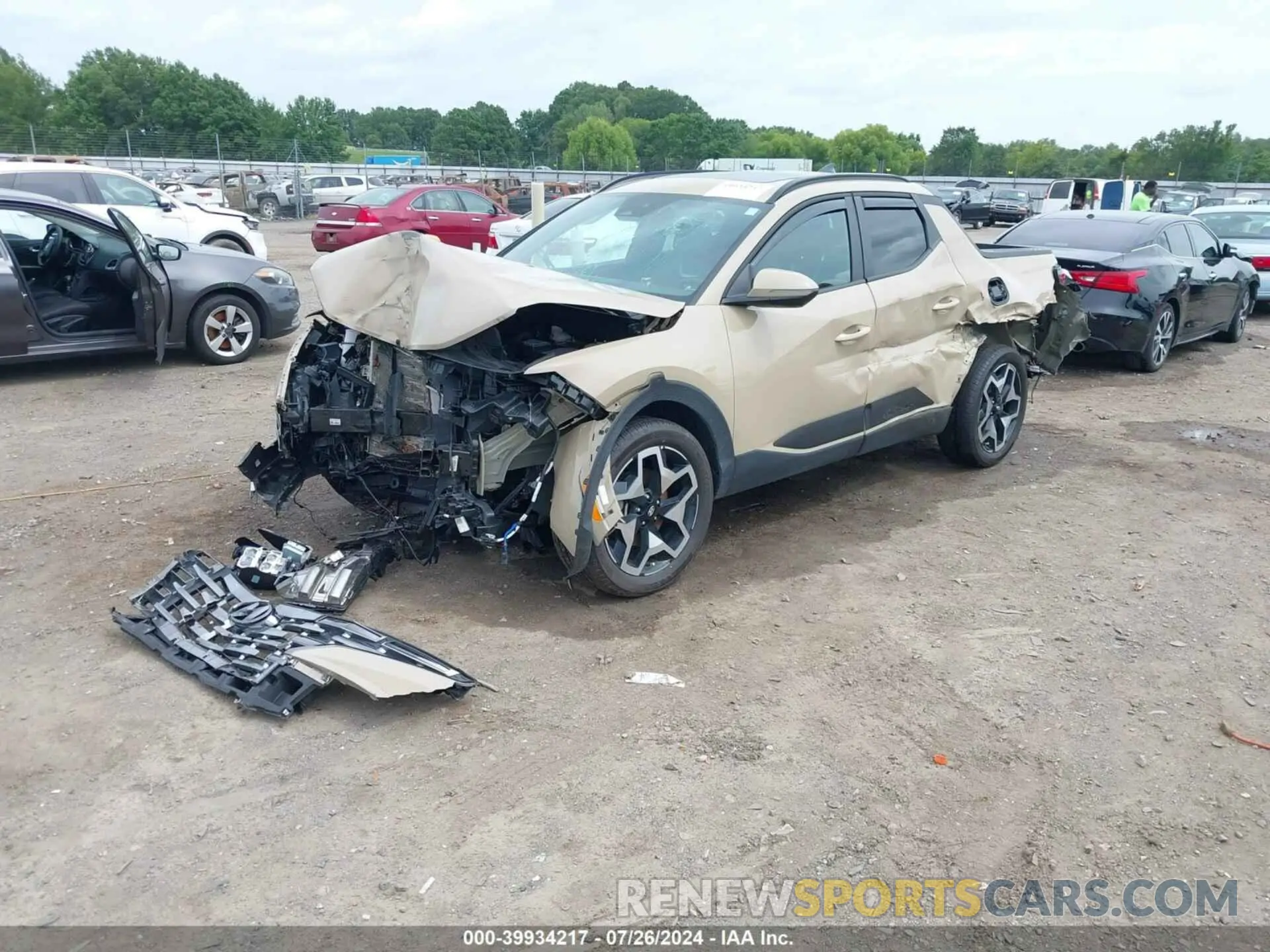 2 Фотография поврежденного автомобиля 5NTJEDAF8PH076659 HYUNDAI SANTA CRUZ 2023