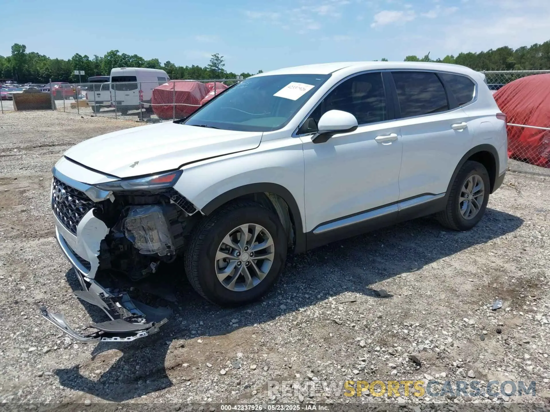 2 Photograph of a damaged car 5NMS23AD0KH013811 HYUNDAI SANTA FE 2019