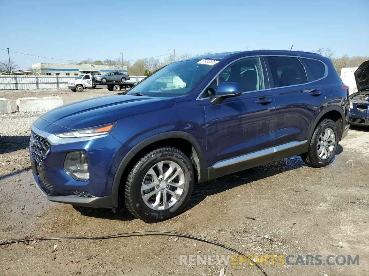 1 Photograph of a damaged car 5NMS23AD0KH106926 HYUNDAI SANTA FE 2019