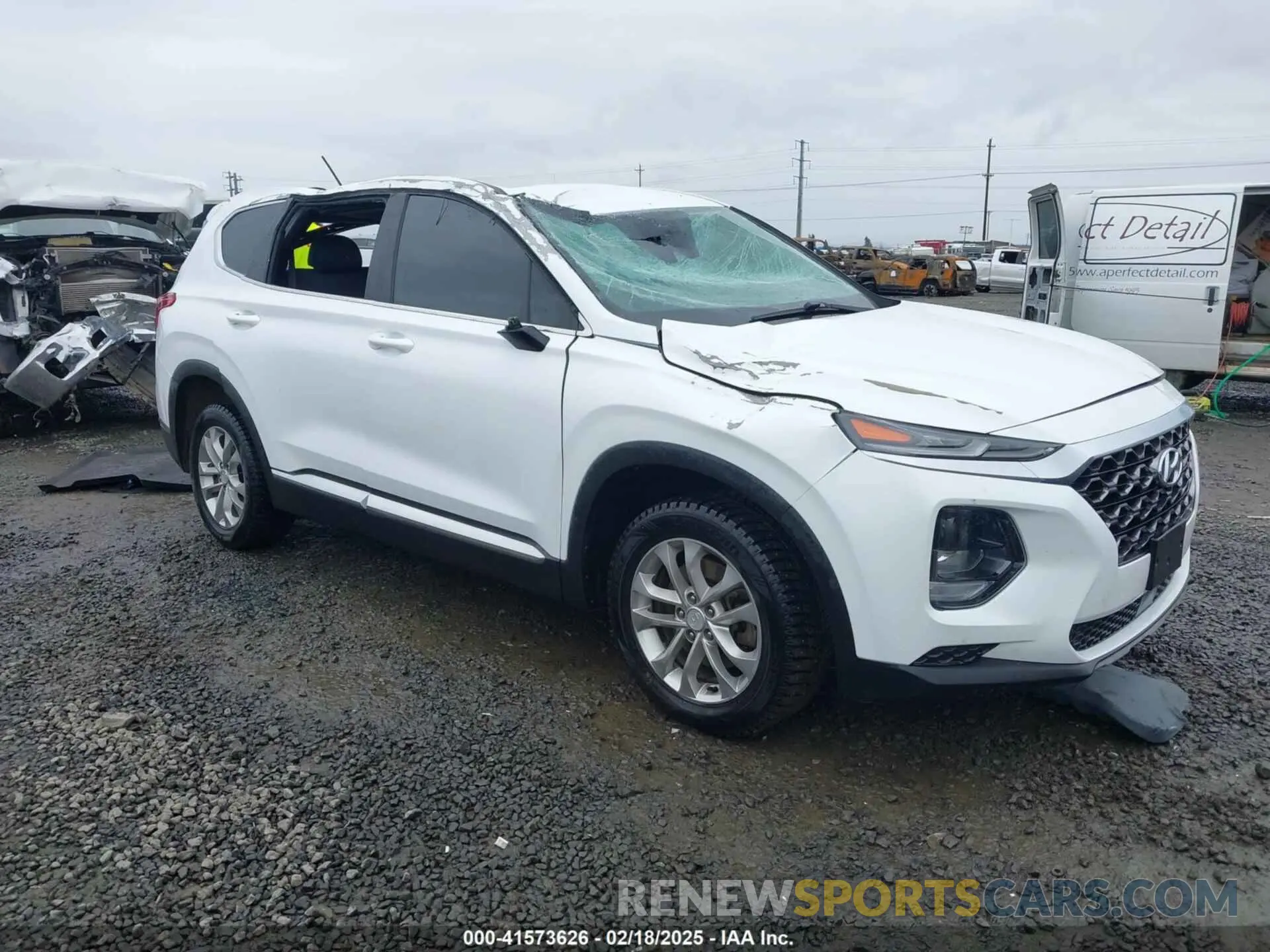 1 Photograph of a damaged car 5NMS23AD1KH072530 HYUNDAI SANTA FE 2019
