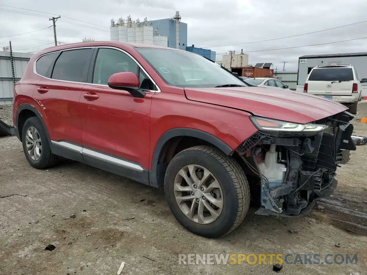 4 Photograph of a damaged car 5NMS23AD1KH079364 HYUNDAI SANTA FE 2019