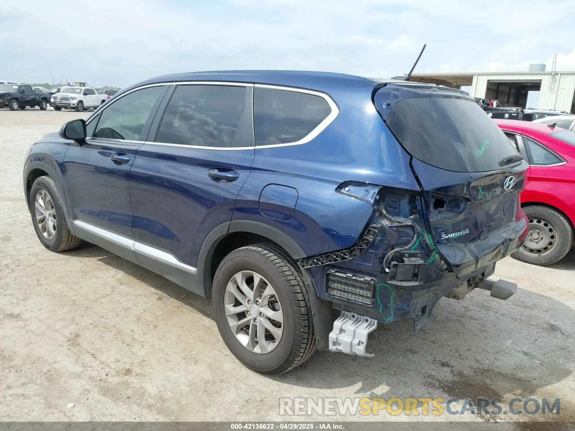 3 Фотография поврежденного автомобиля 5NMS23AD2KH070480 HYUNDAI SANTA FE 2019
