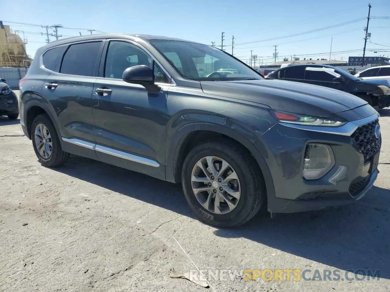 4 Photograph of a damaged car 5NMS23AD2KH082905 HYUNDAI SANTA FE 2019