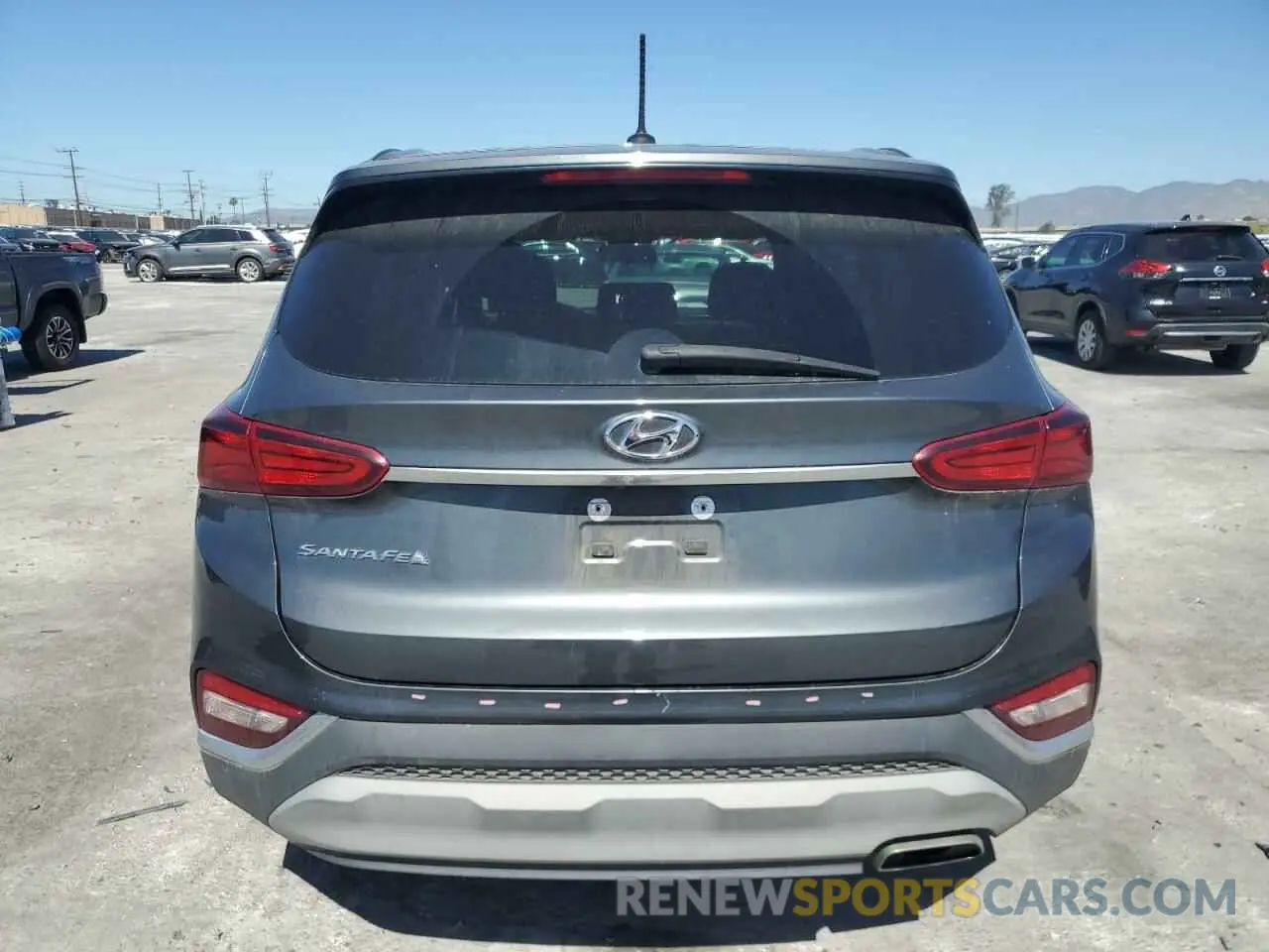 6 Photograph of a damaged car 5NMS23AD2KH082905 HYUNDAI SANTA FE 2019
