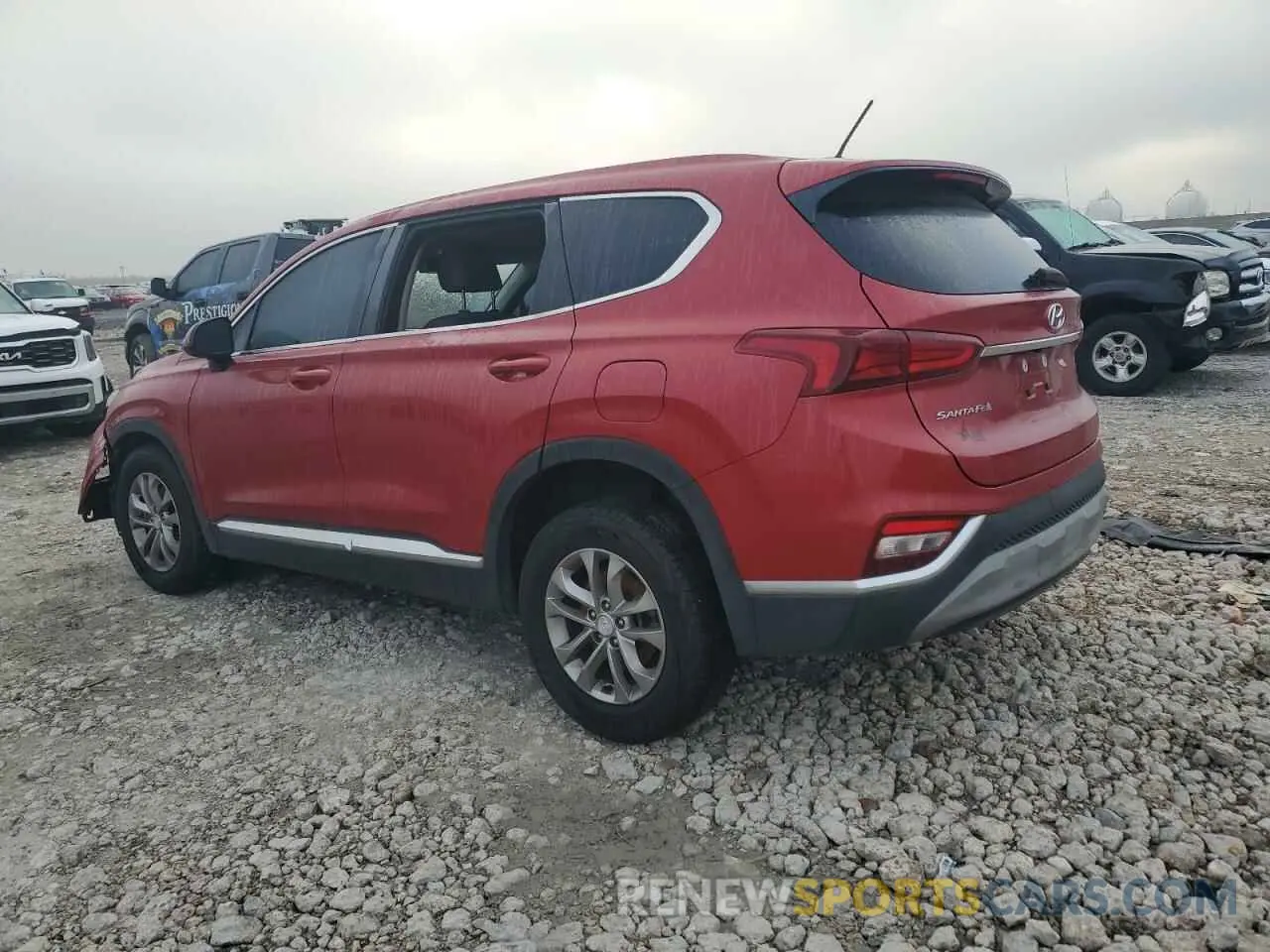 2 Photograph of a damaged car 5NMS23AD2KH108256 HYUNDAI SANTA FE 2019