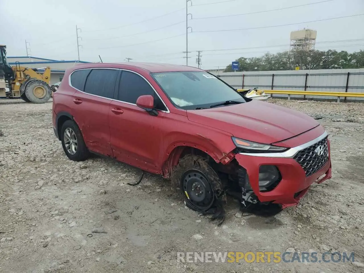 4 Photograph of a damaged car 5NMS23AD2KH108256 HYUNDAI SANTA FE 2019