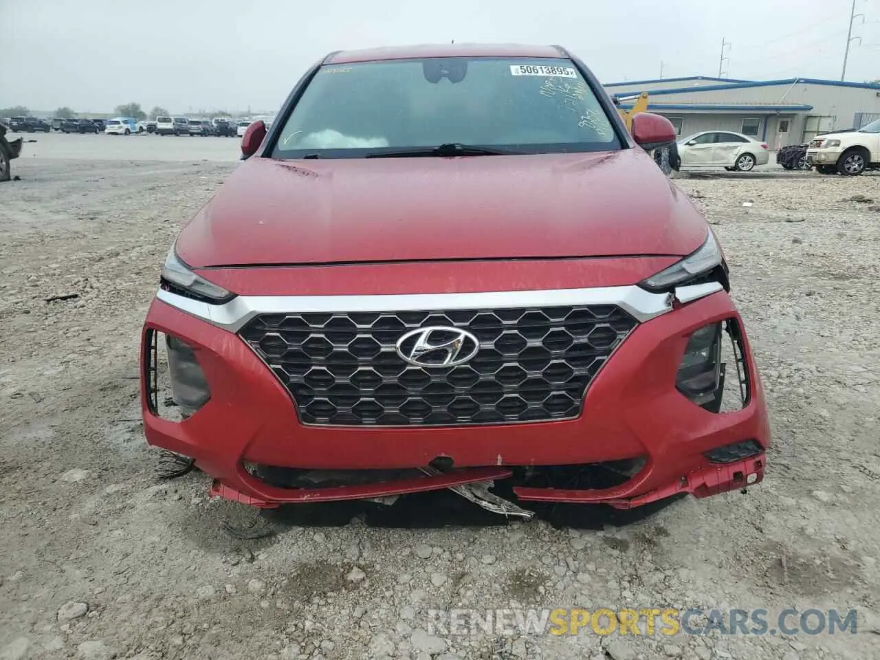5 Photograph of a damaged car 5NMS23AD2KH108256 HYUNDAI SANTA FE 2019