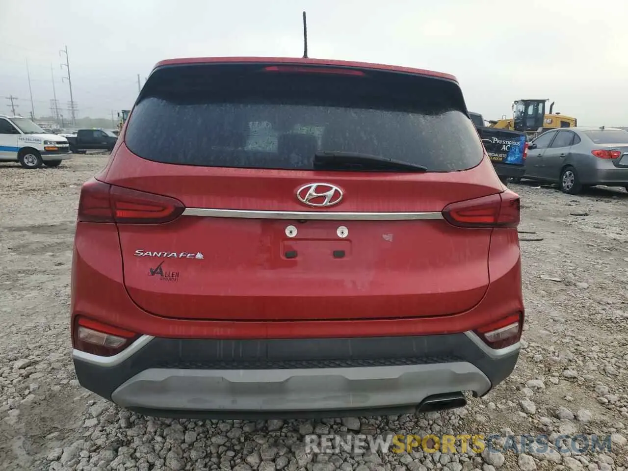 6 Photograph of a damaged car 5NMS23AD2KH108256 HYUNDAI SANTA FE 2019