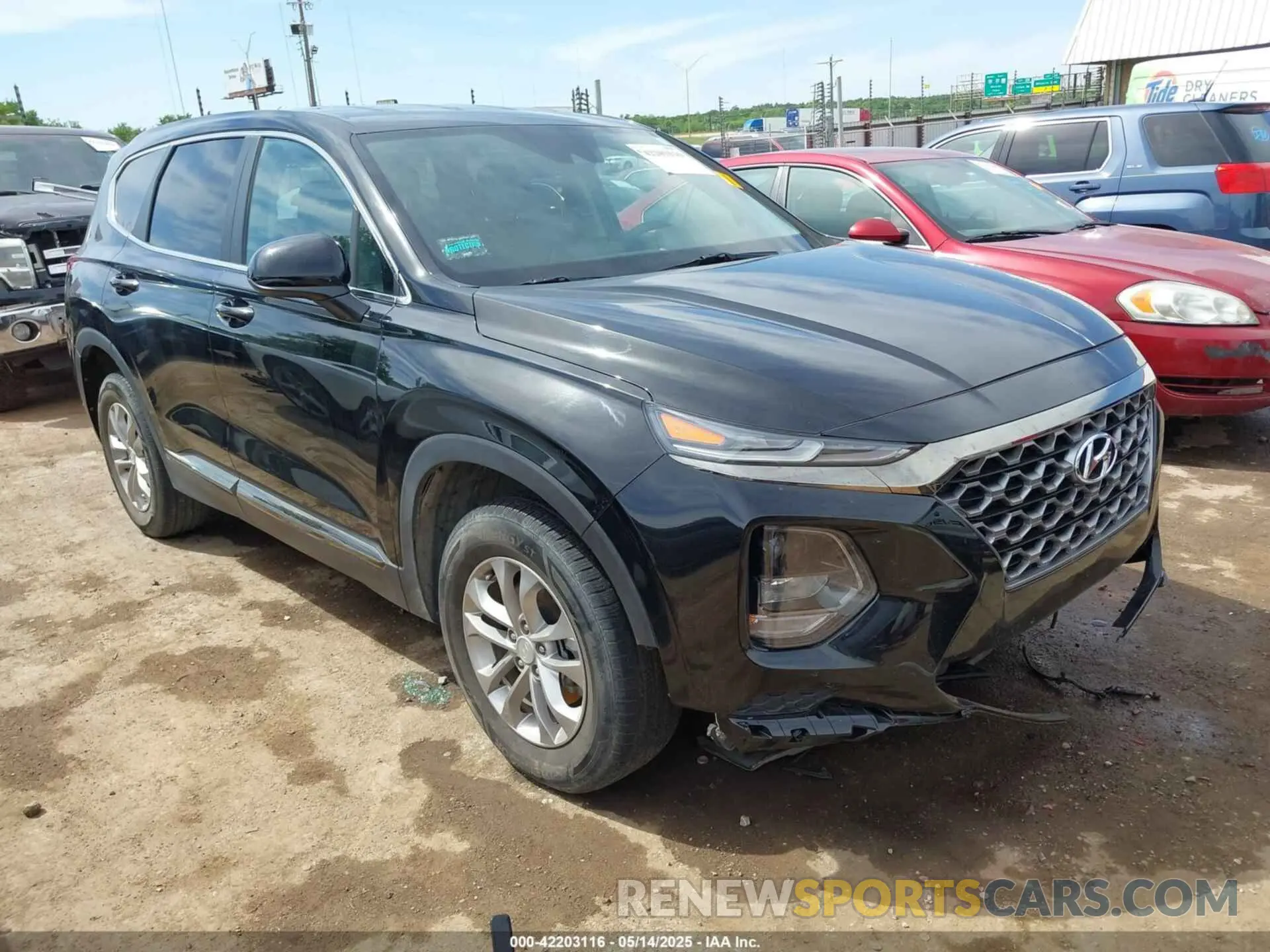 1 Photograph of a damaged car 5NMS23AD3KH016699 HYUNDAI SANTA FE 2019