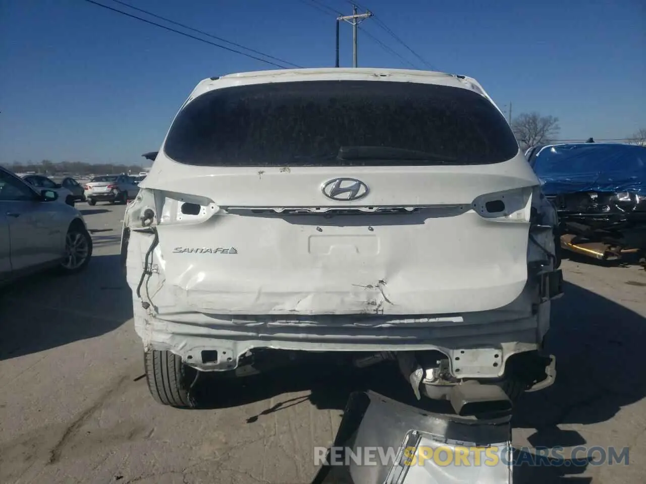 6 Photograph of a damaged car 5NMS23AD3KH111392 HYUNDAI SANTA FE 2019