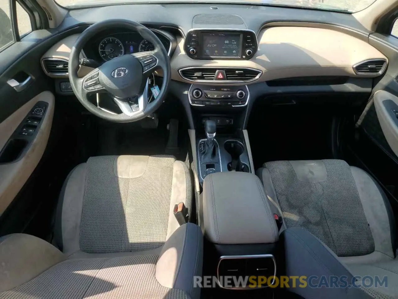 8 Photograph of a damaged car 5NMS23AD4KH033124 HYUNDAI SANTA FE 2019