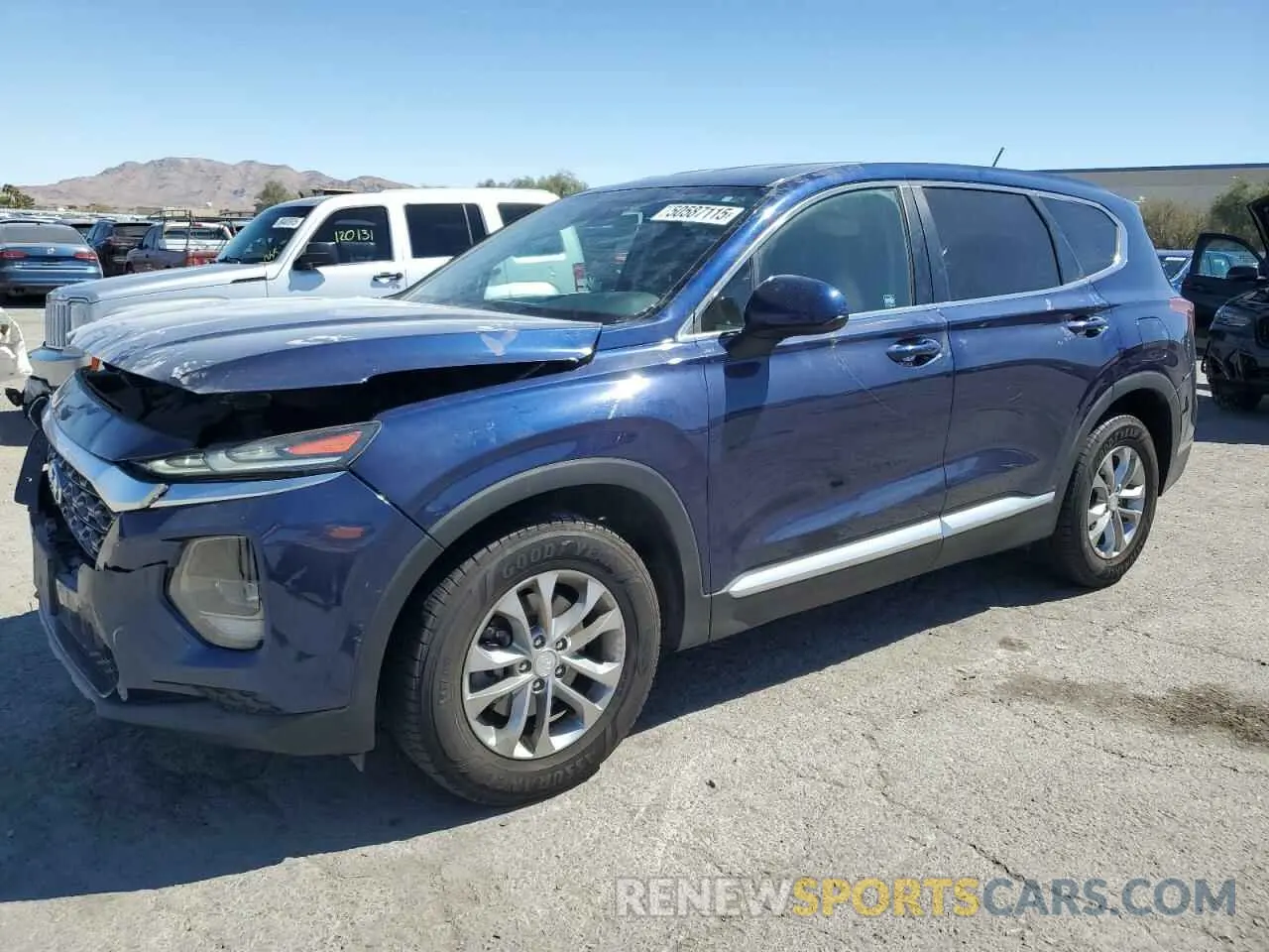 1 Photograph of a damaged car 5NMS23AD4KH080248 HYUNDAI SANTA FE 2019