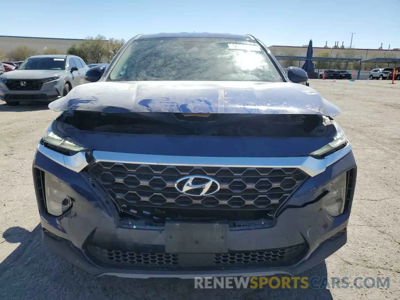 5 Photograph of a damaged car 5NMS23AD4KH080248 HYUNDAI SANTA FE 2019