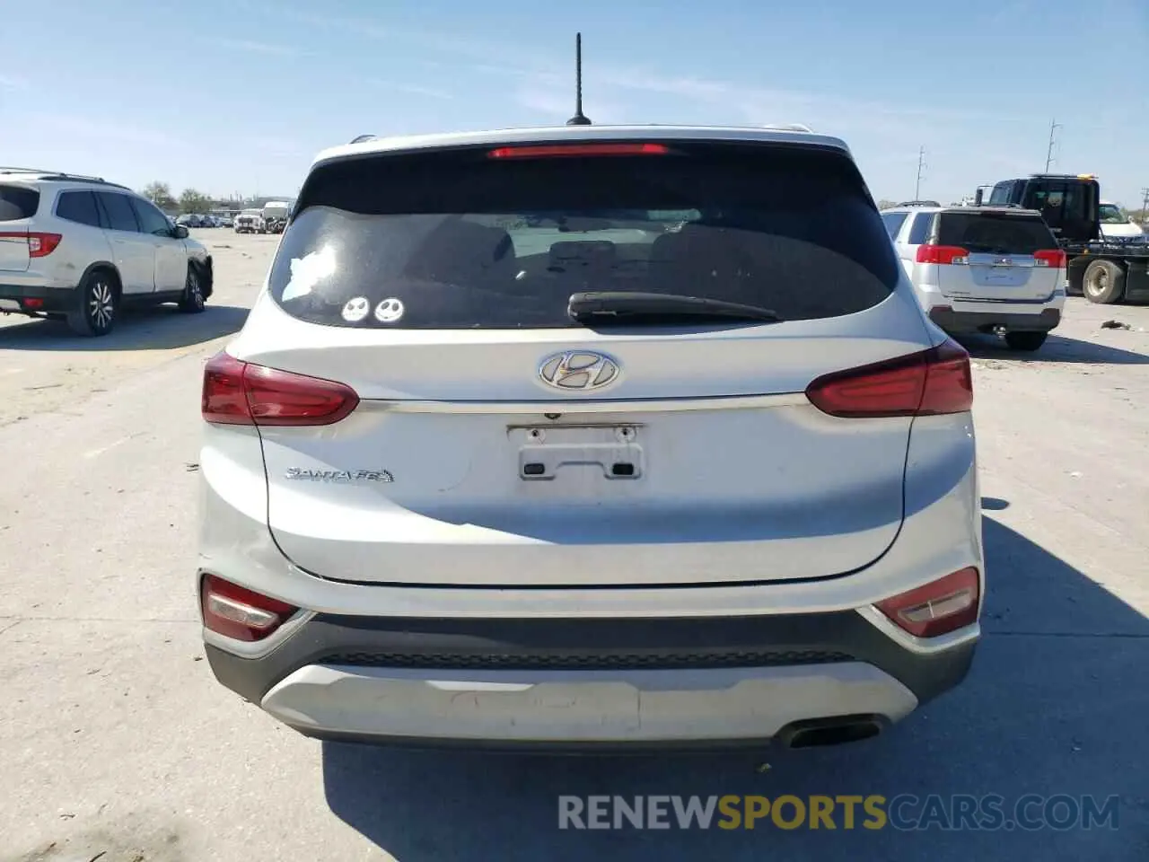 6 Фотография поврежденного автомобиля 5NMS23AD4KH106203 HYUNDAI SANTA FE 2019