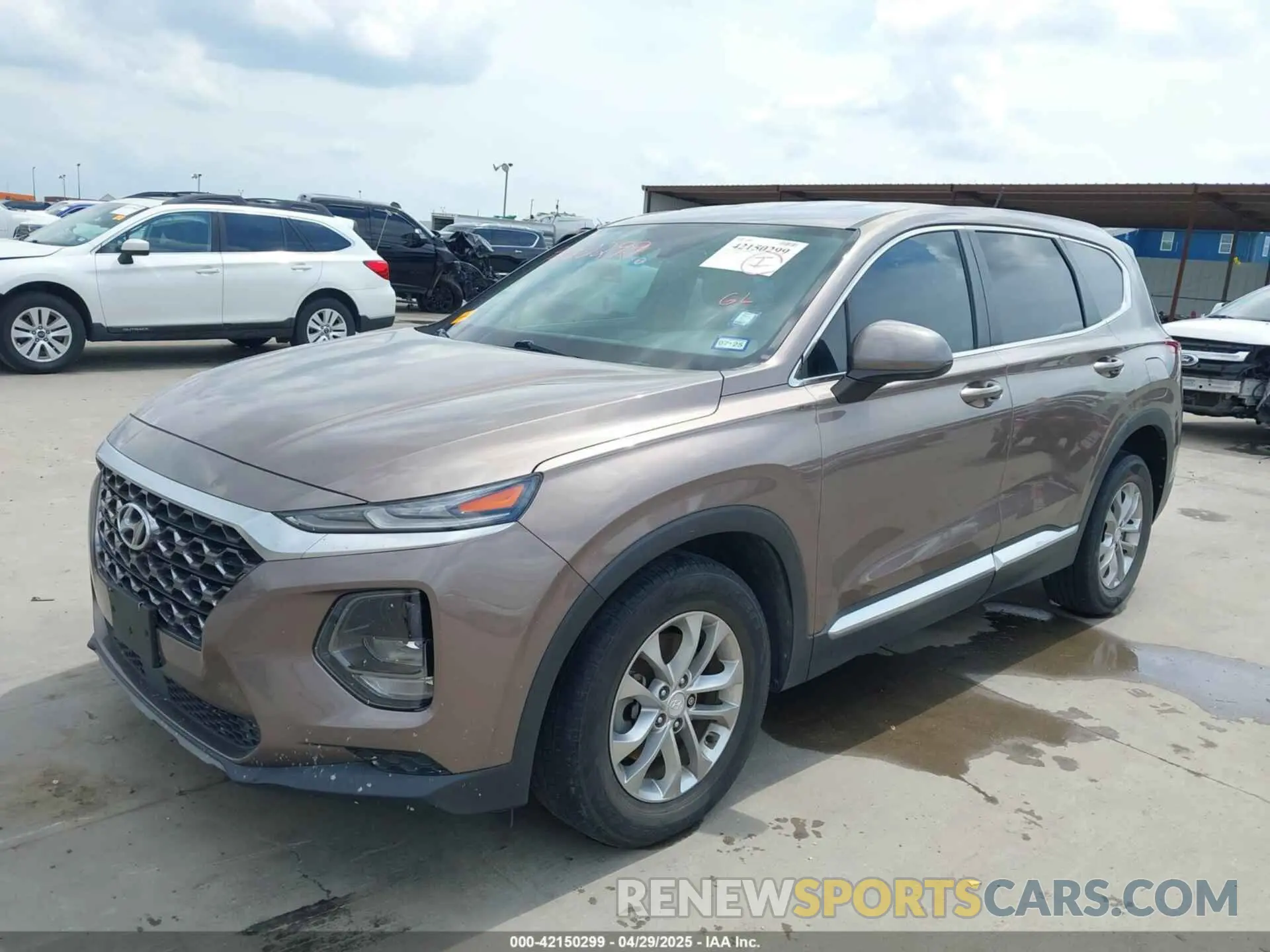 2 Photograph of a damaged car 5NMS23AD4KH132123 HYUNDAI SANTA FE 2019