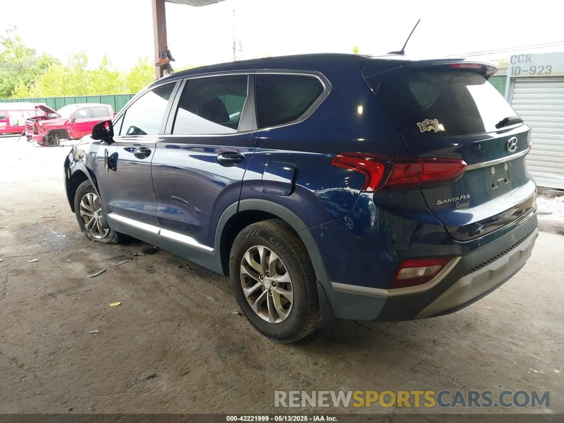 3 Фотография поврежденного автомобиля 5NMS23AD5KH105321 HYUNDAI SANTA FE 2019