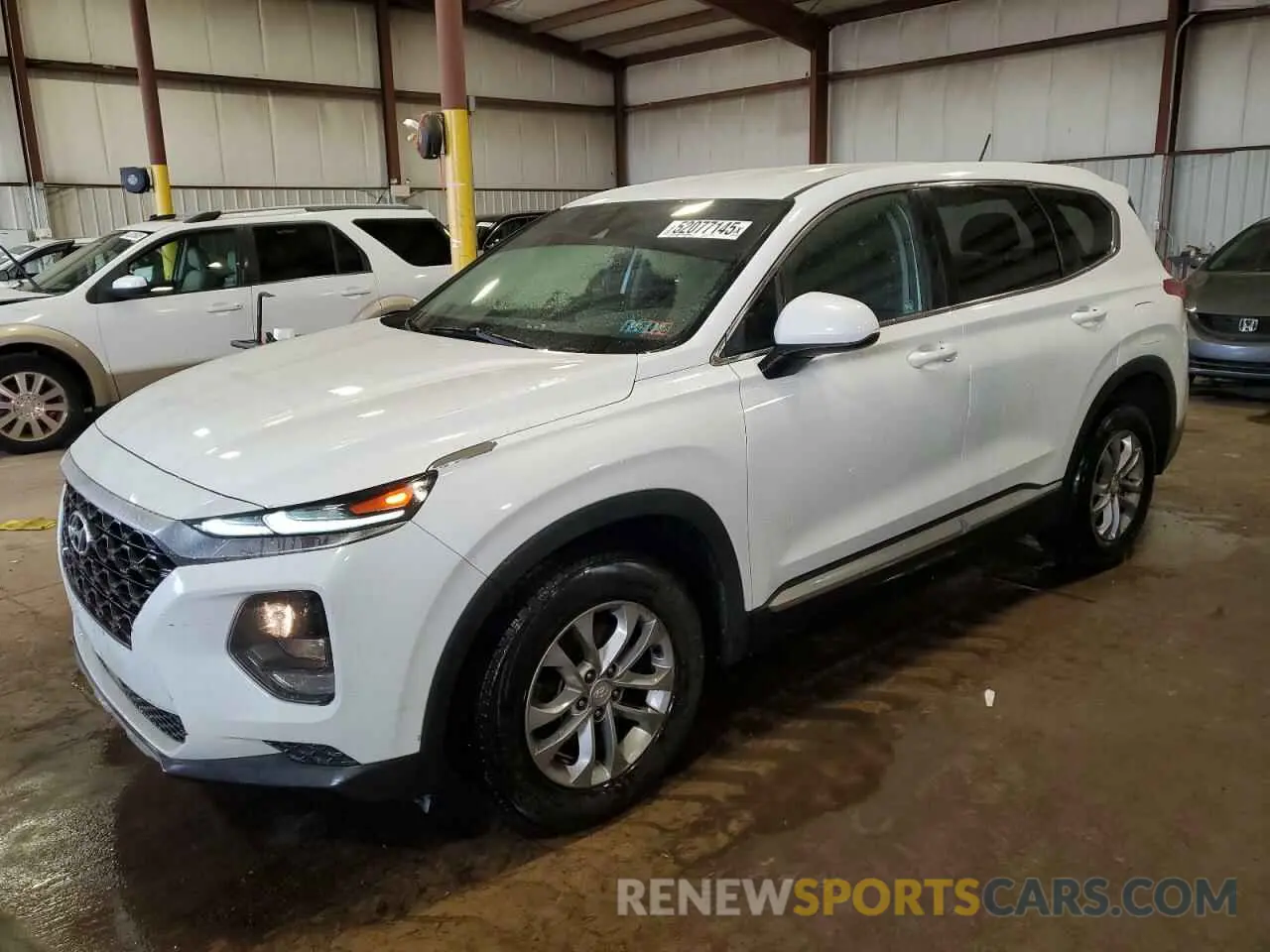 1 Photograph of a damaged car 5NMS23AD6KH009486 HYUNDAI SANTA FE 2019