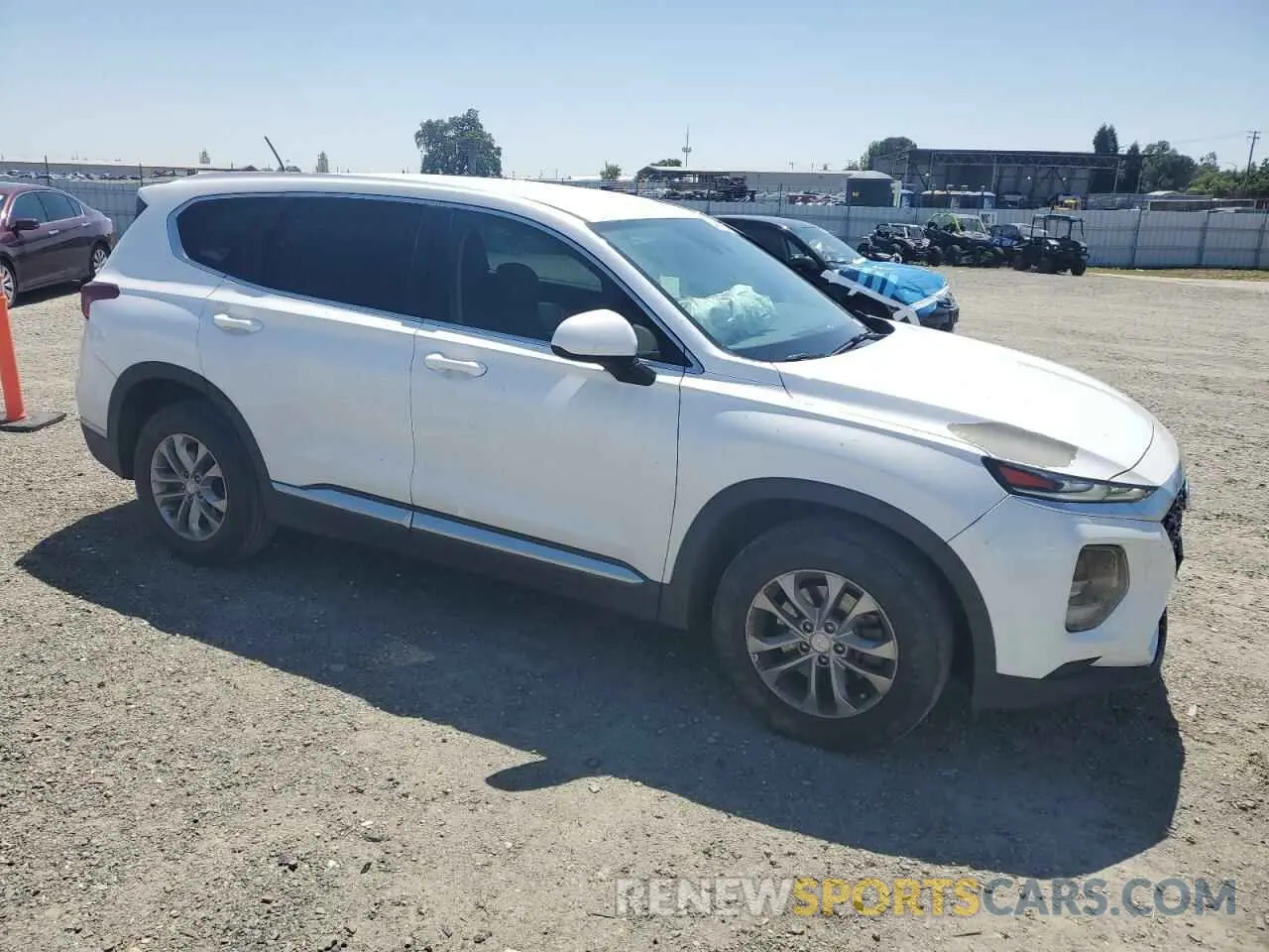 4 Фотография поврежденного автомобиля 5NMS23AD6KH083202 HYUNDAI SANTA FE 2019