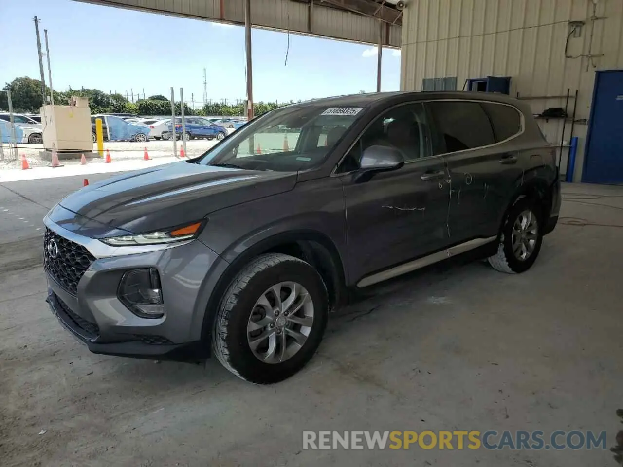 1 Photograph of a damaged car 5NMS23AD6KH092479 HYUNDAI SANTA FE 2019