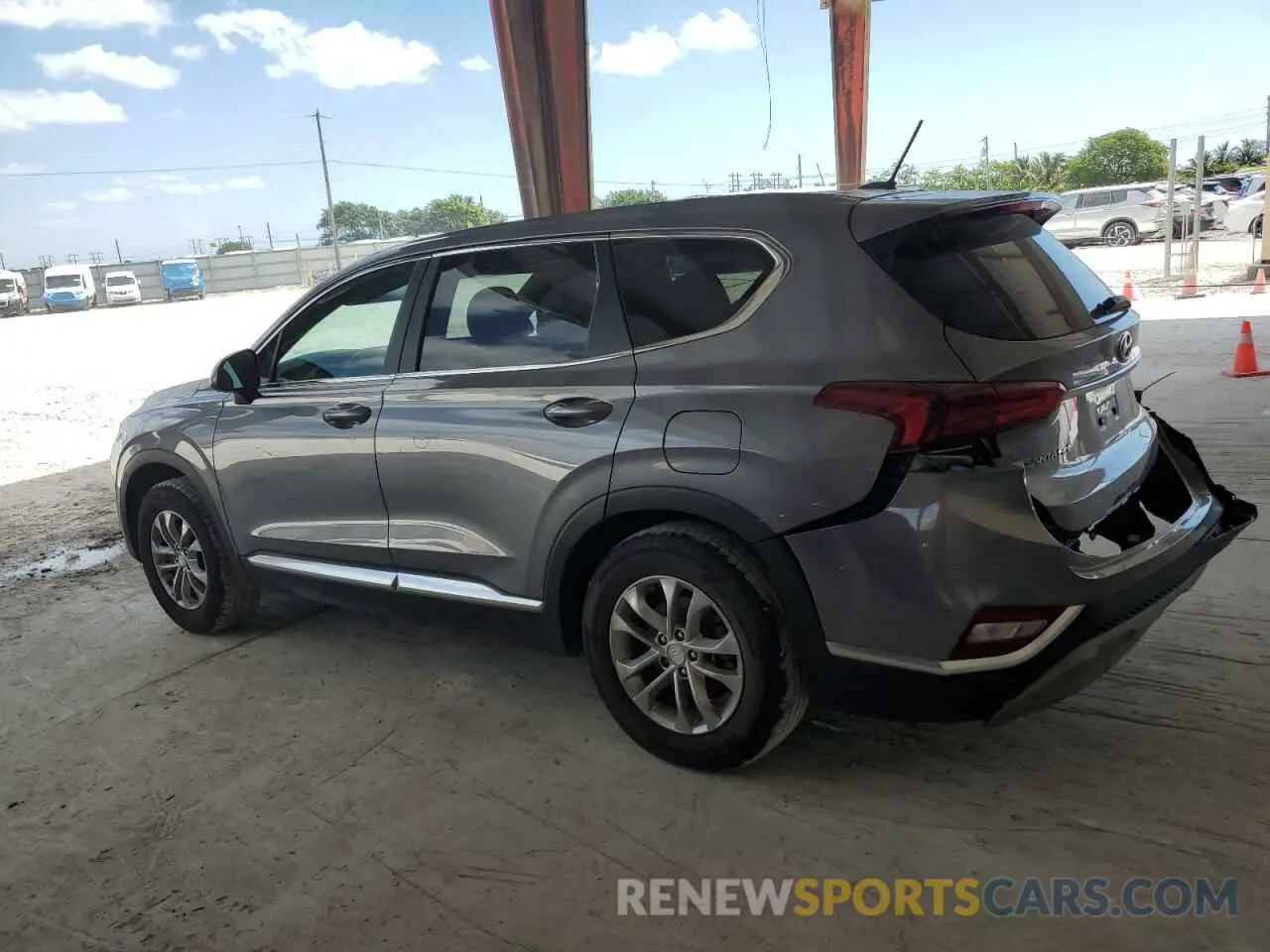 2 Photograph of a damaged car 5NMS23AD6KH092479 HYUNDAI SANTA FE 2019