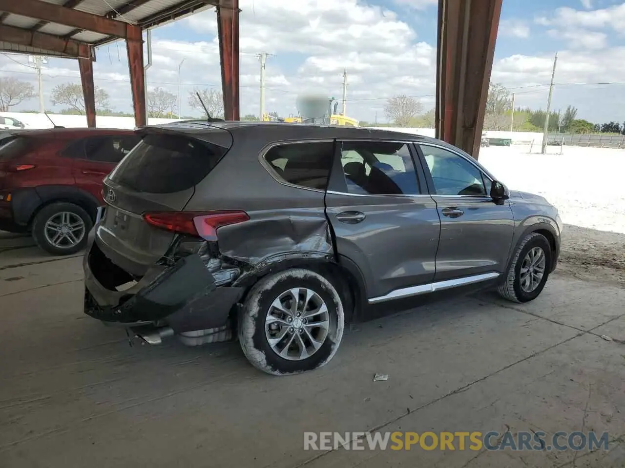 3 Photograph of a damaged car 5NMS23AD6KH092479 HYUNDAI SANTA FE 2019