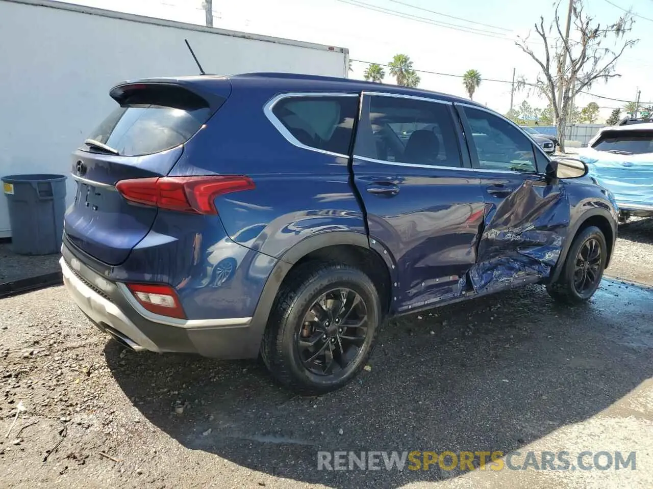 3 Фотография поврежденного автомобиля 5NMS23AD6KH104064 HYUNDAI SANTA FE 2019