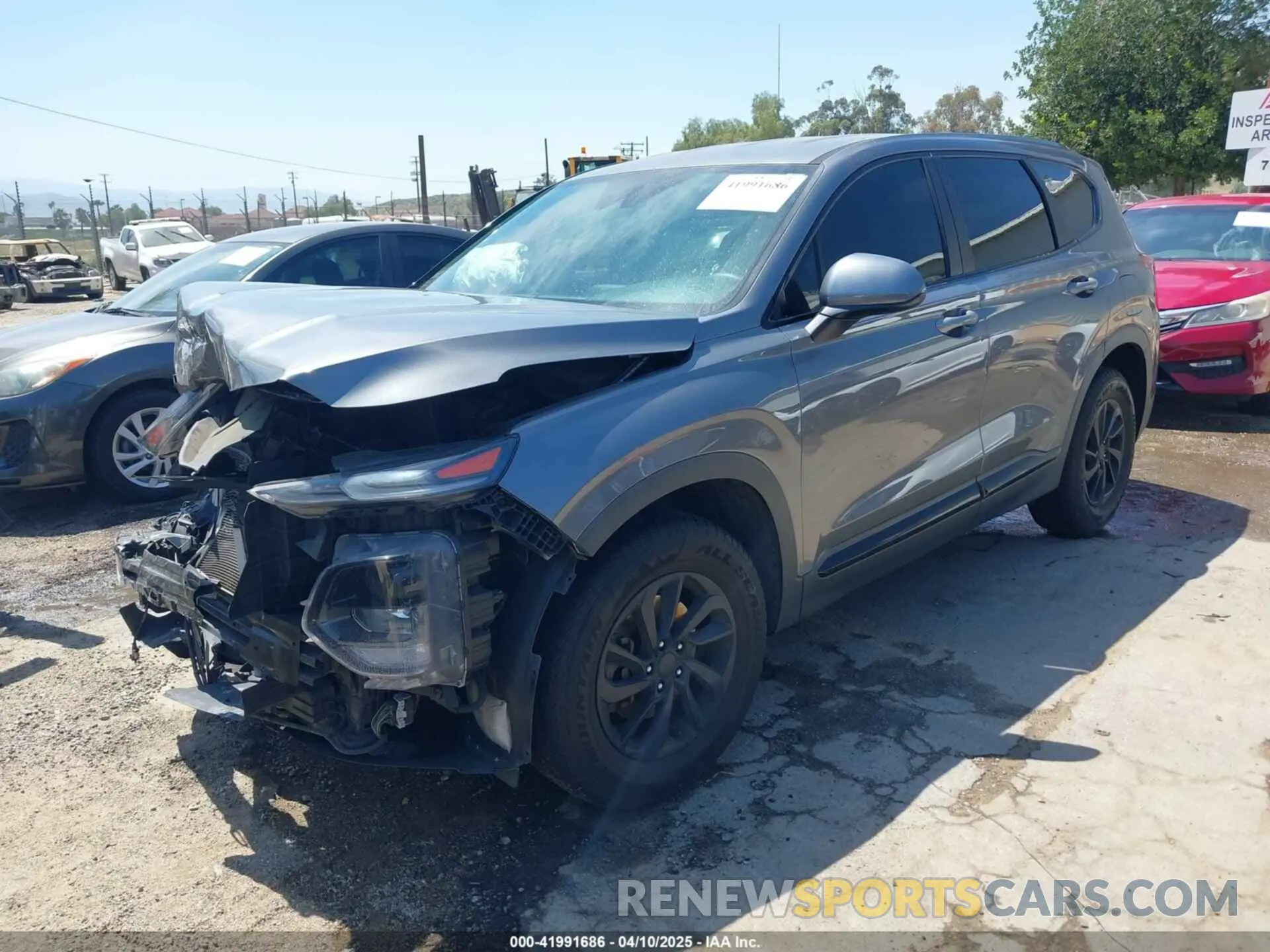 2 Фотография поврежденного автомобиля 5NMS23AD7KH009688 HYUNDAI SANTA FE 2019
