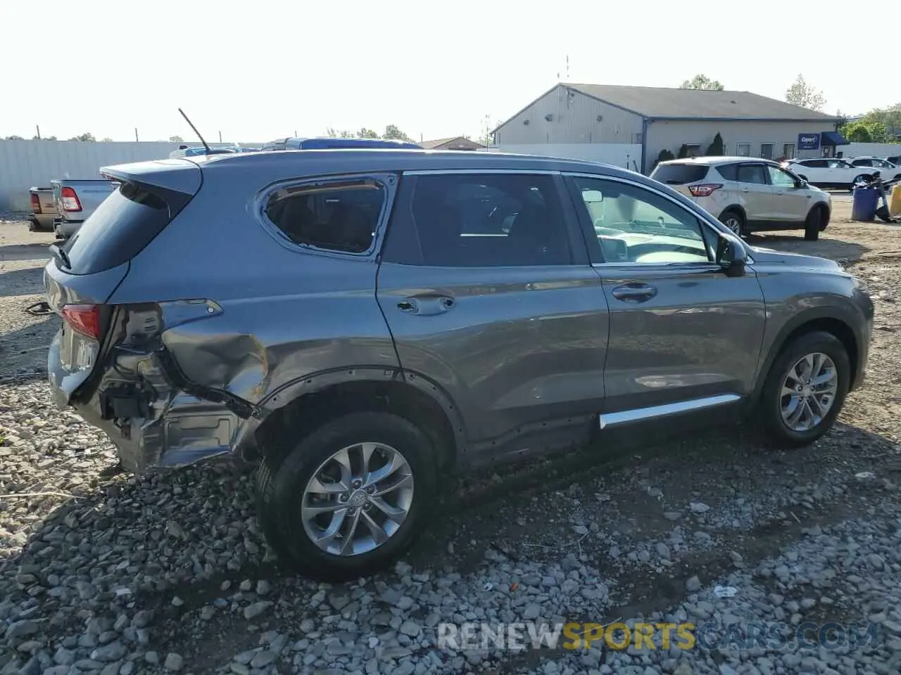 3 Photograph of a damaged car 5NMS23AD7KH010145 HYUNDAI SANTA FE 2019