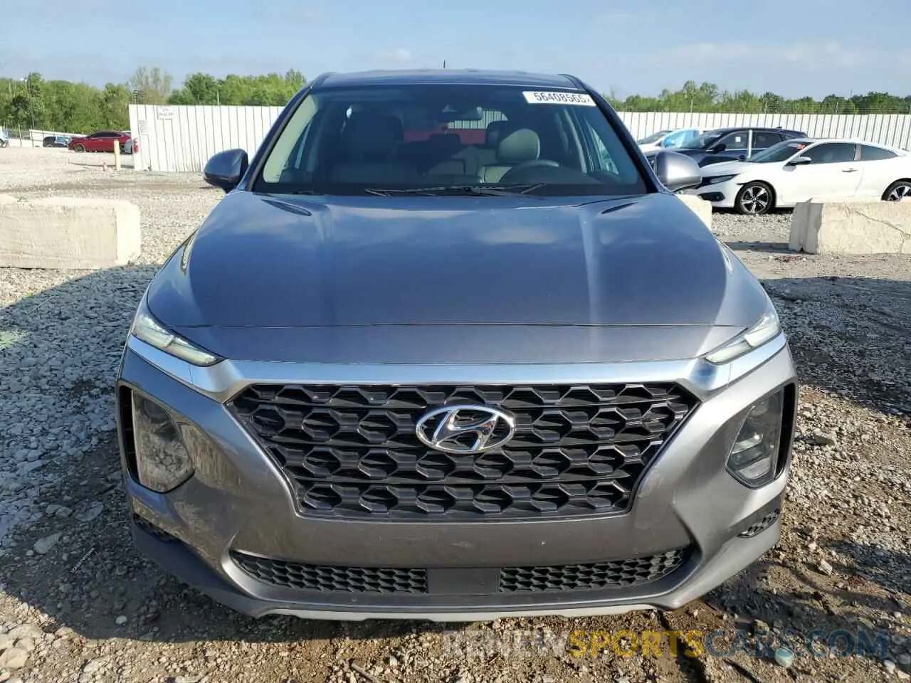 5 Photograph of a damaged car 5NMS23AD7KH010145 HYUNDAI SANTA FE 2019