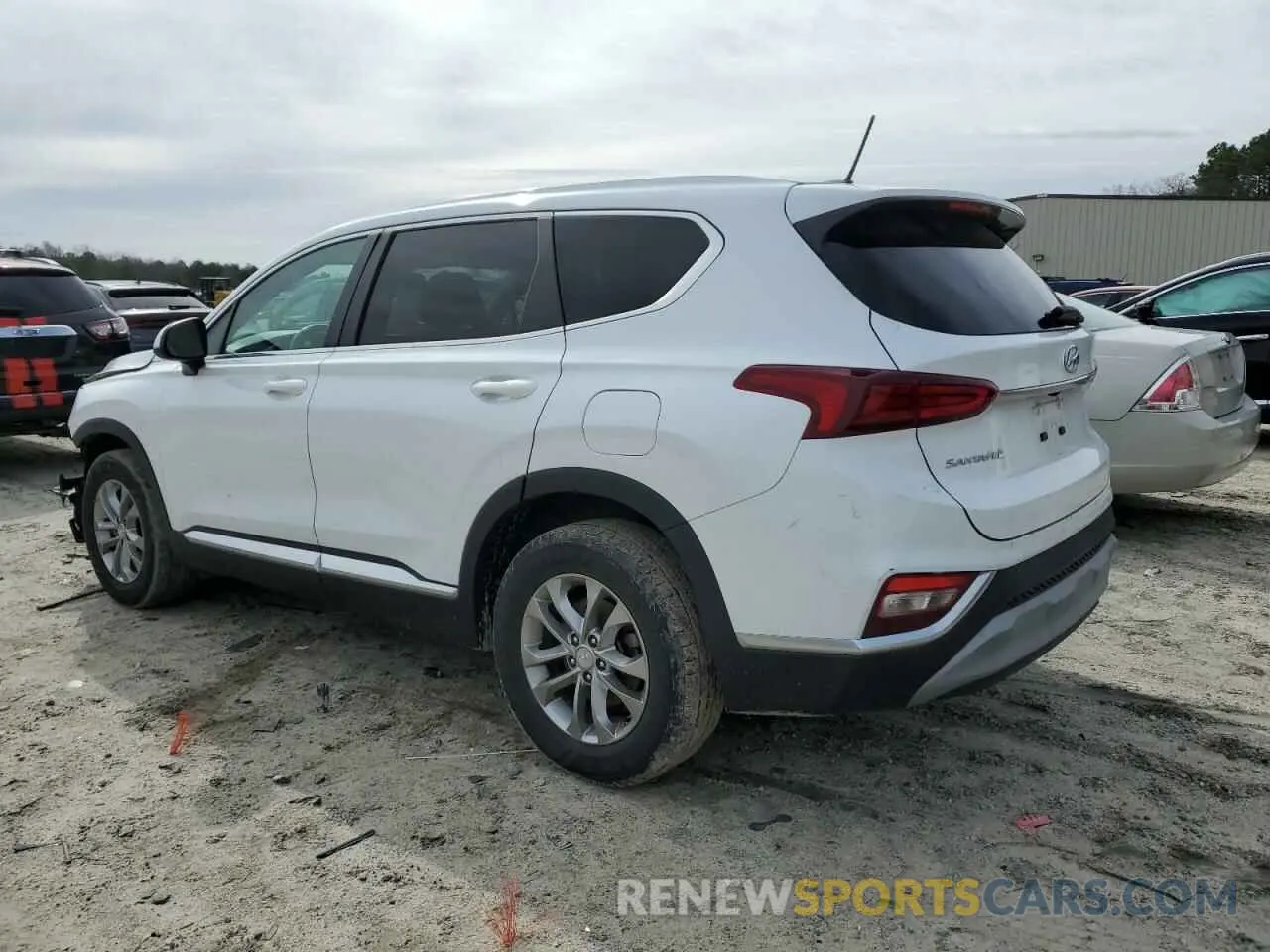 2 Photograph of a damaged car 5NMS23AD7KH077571 HYUNDAI SANTA FE 2019