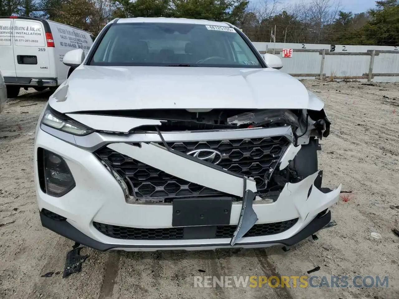 5 Photograph of a damaged car 5NMS23AD7KH077571 HYUNDAI SANTA FE 2019