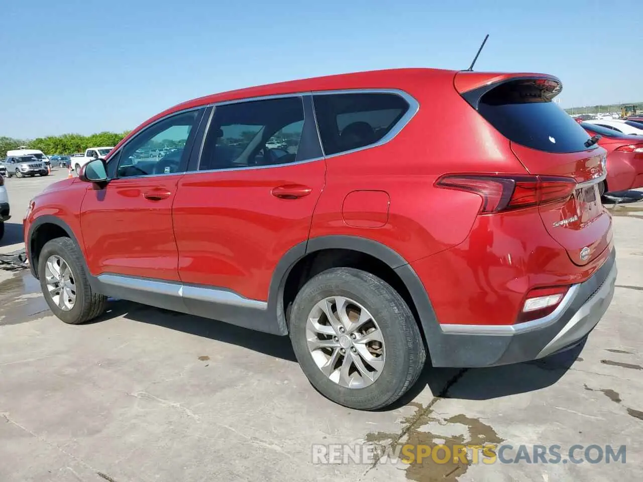 2 Photograph of a damaged car 5NMS23AD8KH077885 HYUNDAI SANTA FE 2019