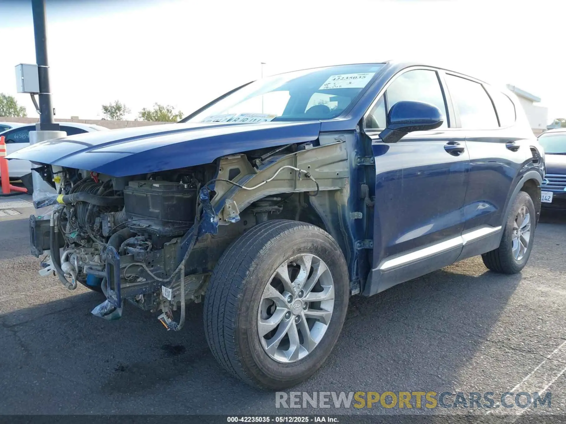 2 Photograph of a damaged car 5NMS23AD8KH096209 HYUNDAI SANTA FE 2019