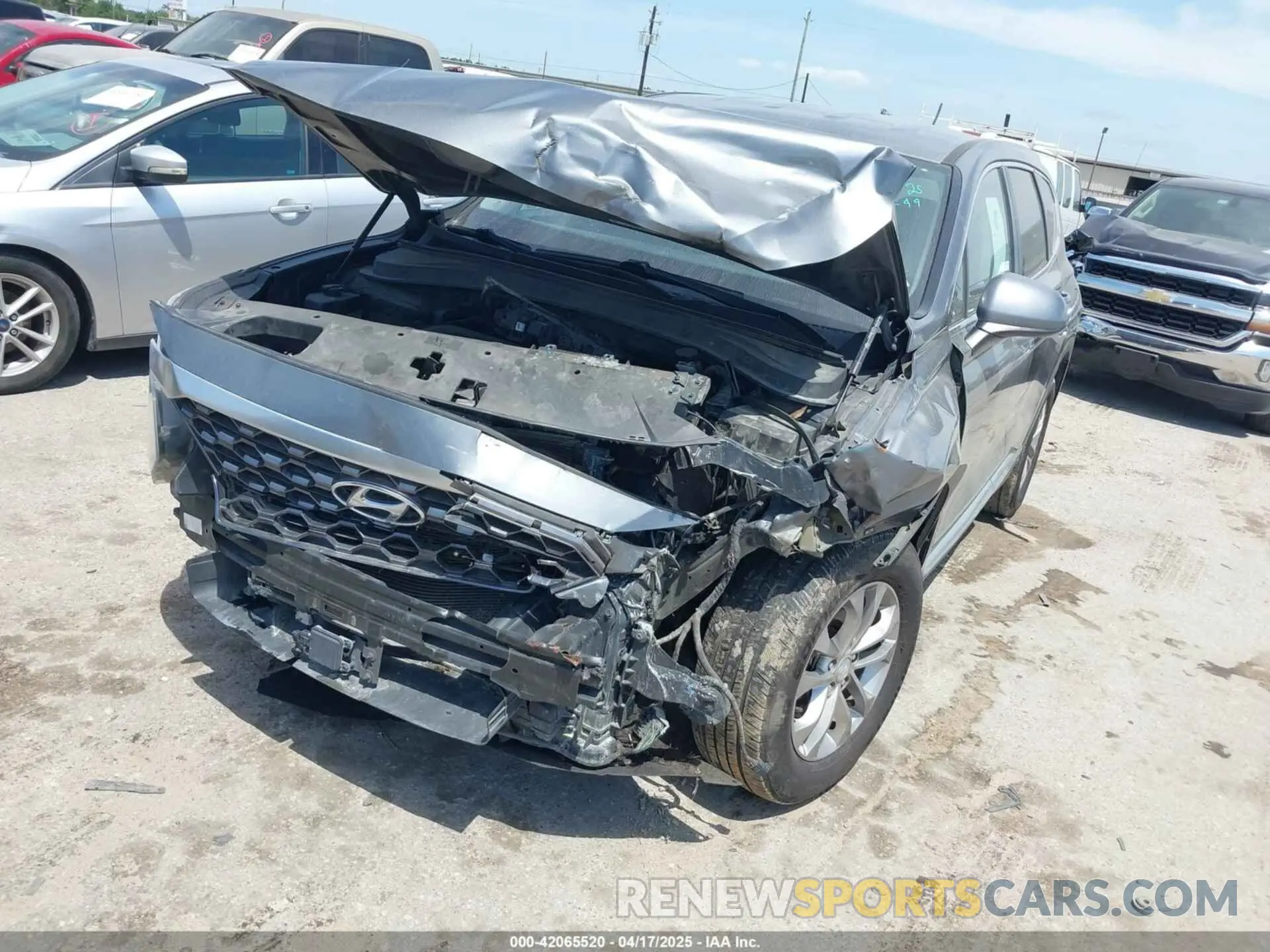 2 Фотография поврежденного автомобиля 5NMS23AD8KH096310 HYUNDAI SANTA FE 2019