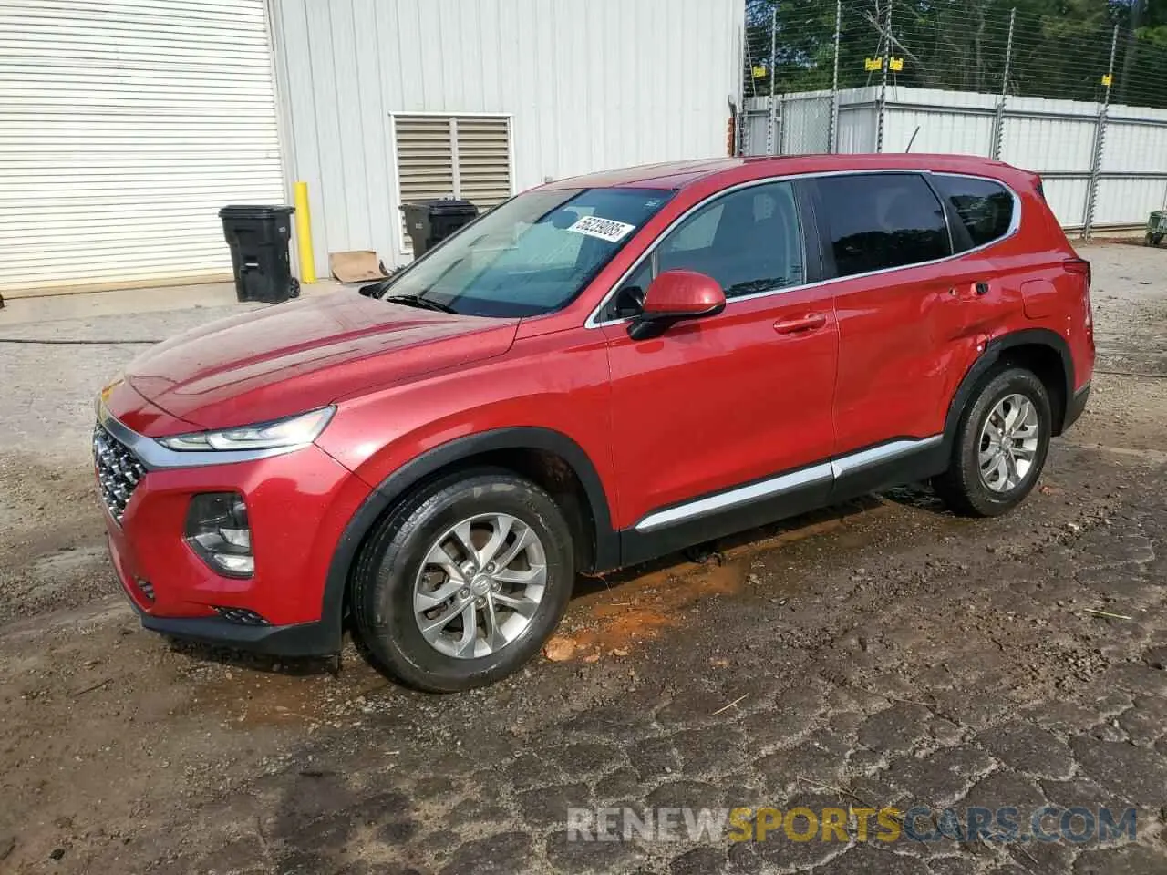 1 Photograph of a damaged car 5NMS23ADXKH009409 HYUNDAI SANTA FE 2019