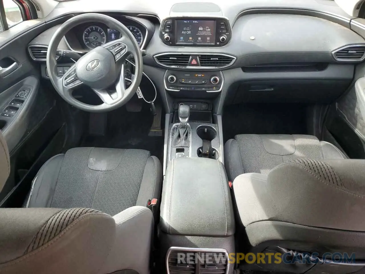 8 Photograph of a damaged car 5NMS23ADXKH009409 HYUNDAI SANTA FE 2019