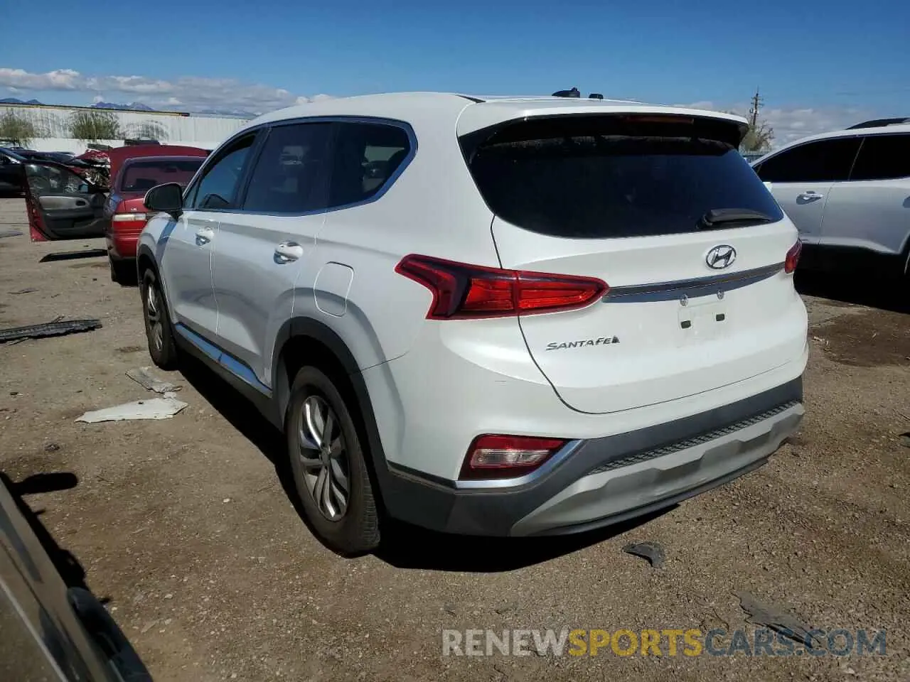 2 Photograph of a damaged car 5NMS23ADXKH100325 HYUNDAI SANTA FE 2019